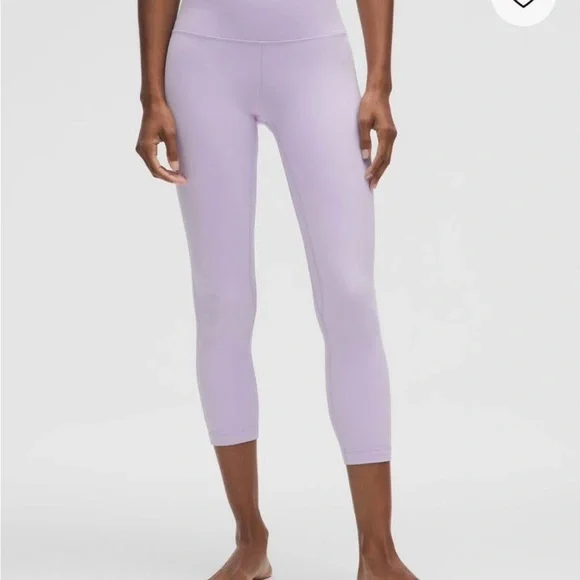 Lululemon Align HR crop 23” Lavender Leggings size 4 - Picture 1 of 5
